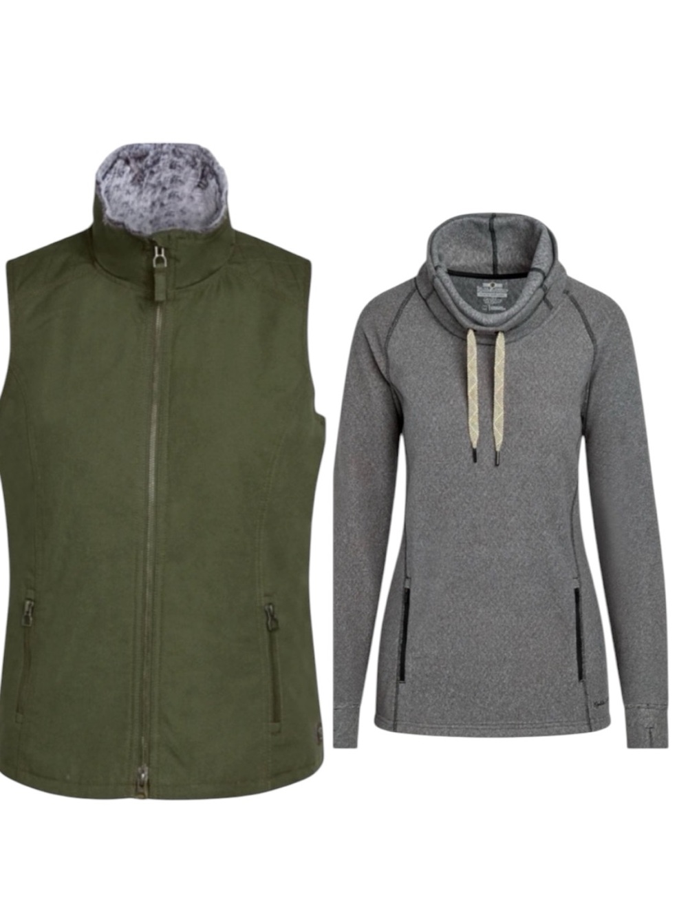 Noble Outfitters Canvas Vest + Godiva Pullover Bundle XL NWT